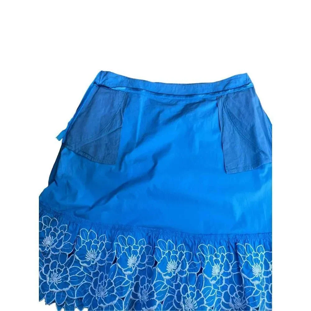Moschino Love flower cotton skirt